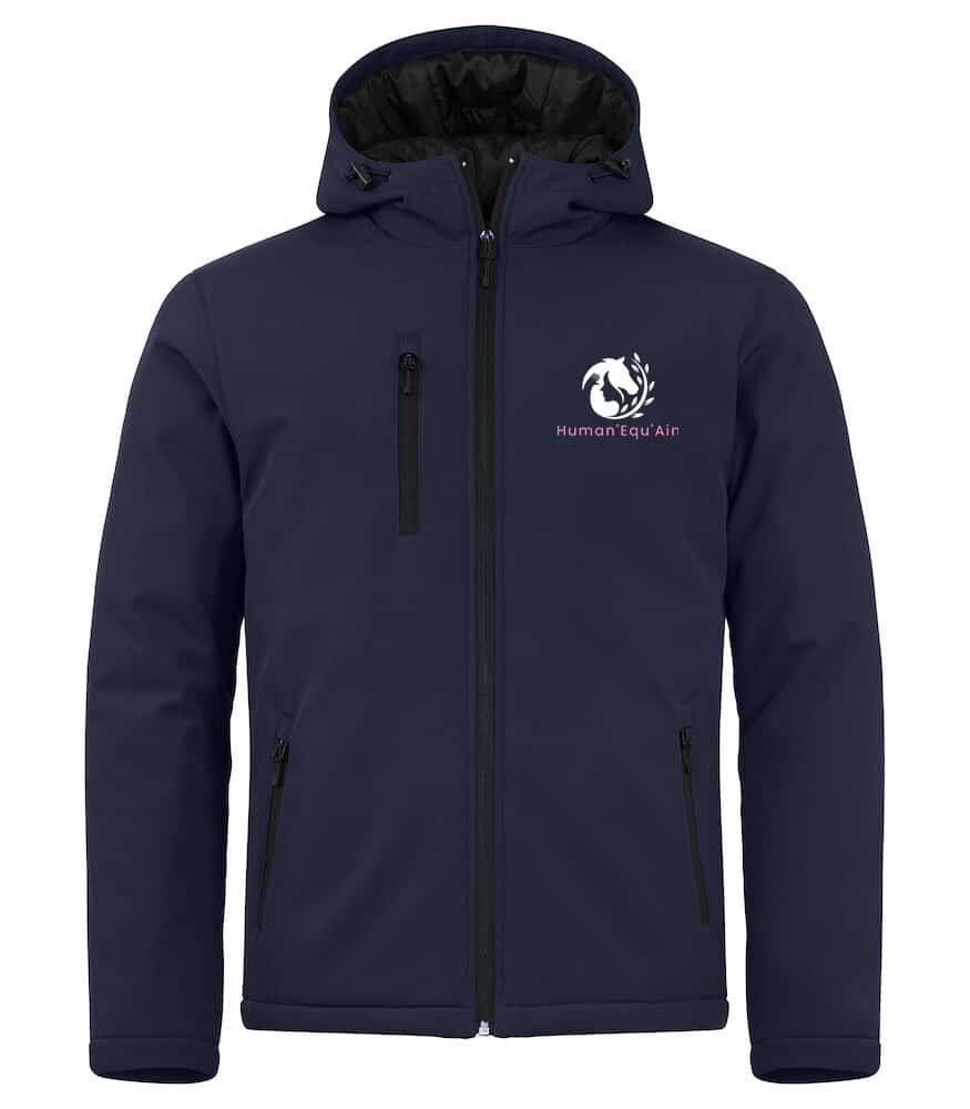 Softshell "PADDED" (enfant) - Human’Equ’Ain – Navy - 020906
