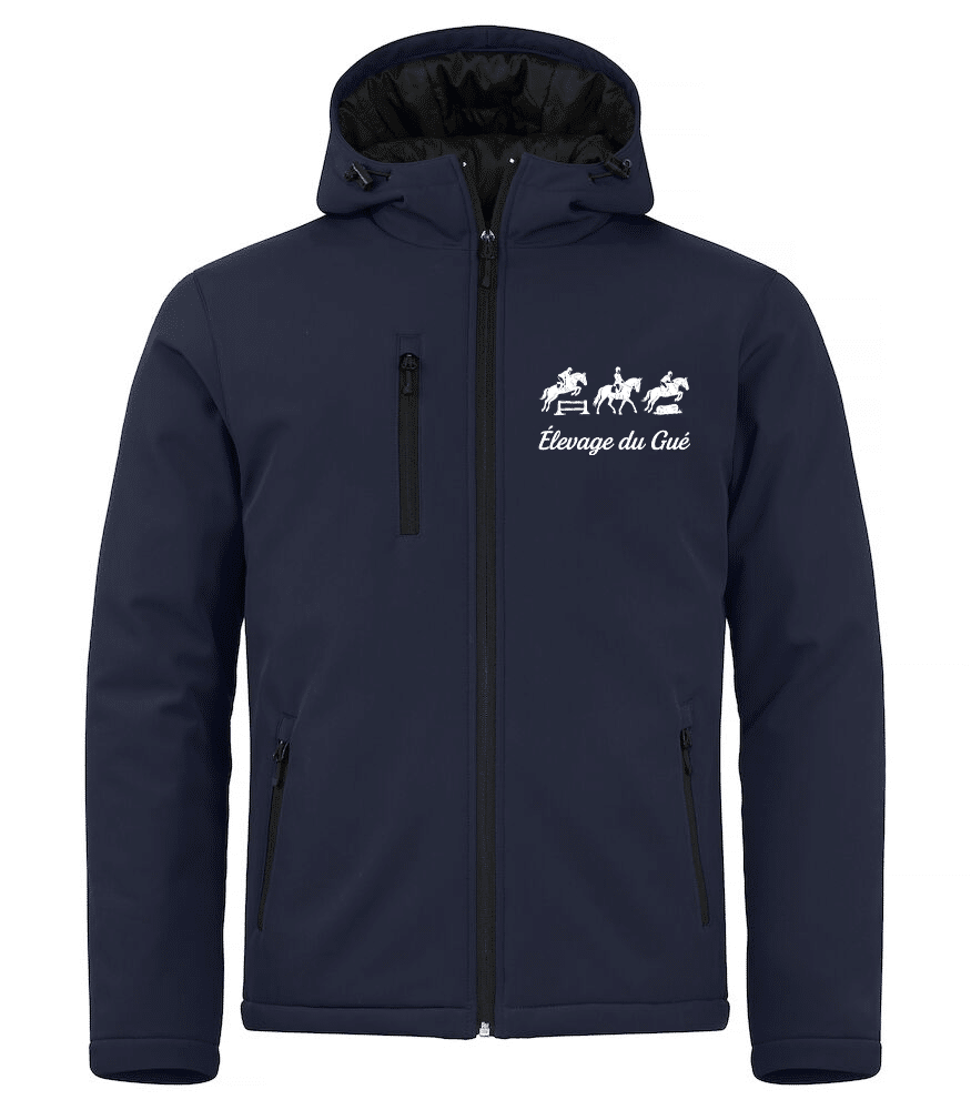 Softshell "PADDED" (homme) - Élevage du Gué – Navy - 020952