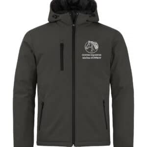Softshell "PADDED" (homme) - CENTRE EQUESTRE ADELINE GUFFROY - Gris Anthracite - 020952