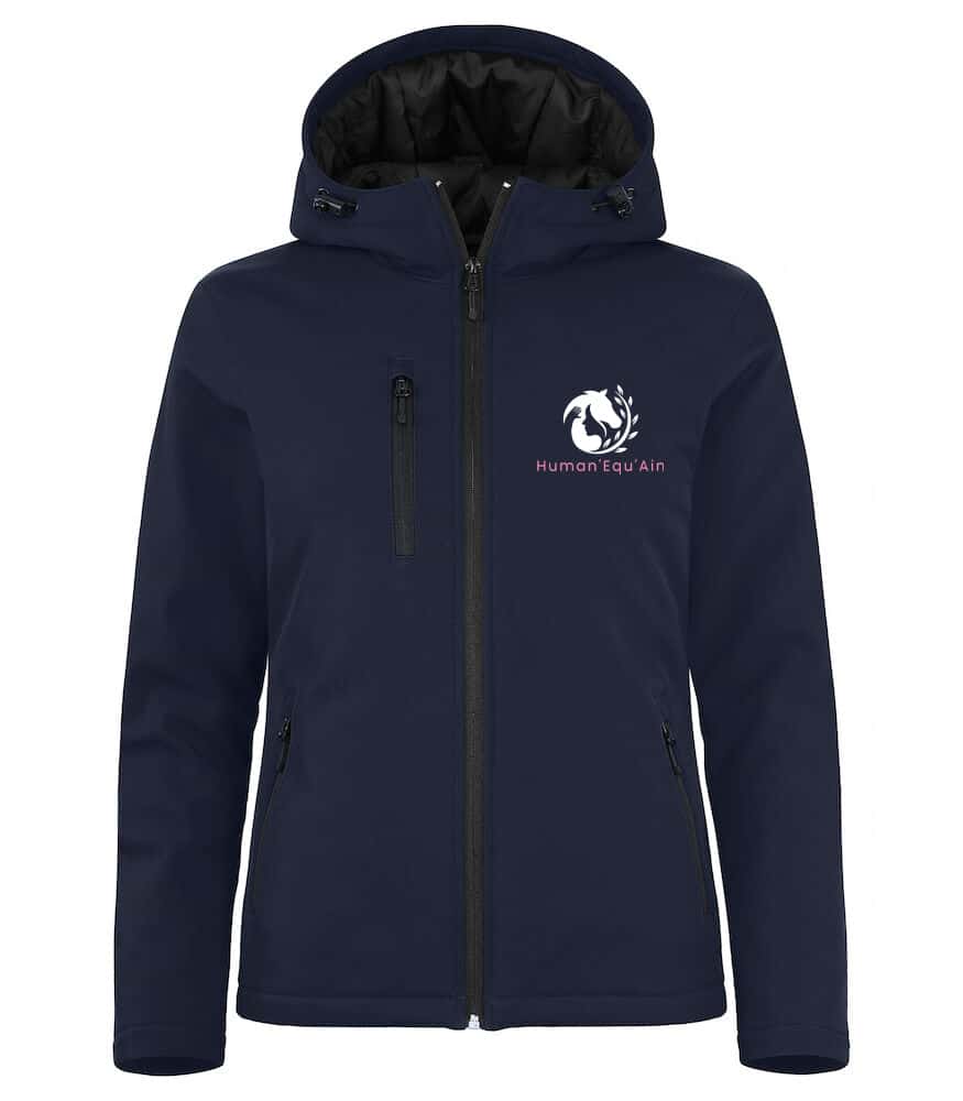 Softshell "PADDED'' (femme) - Human’Equ’Ain – Navy - 020953