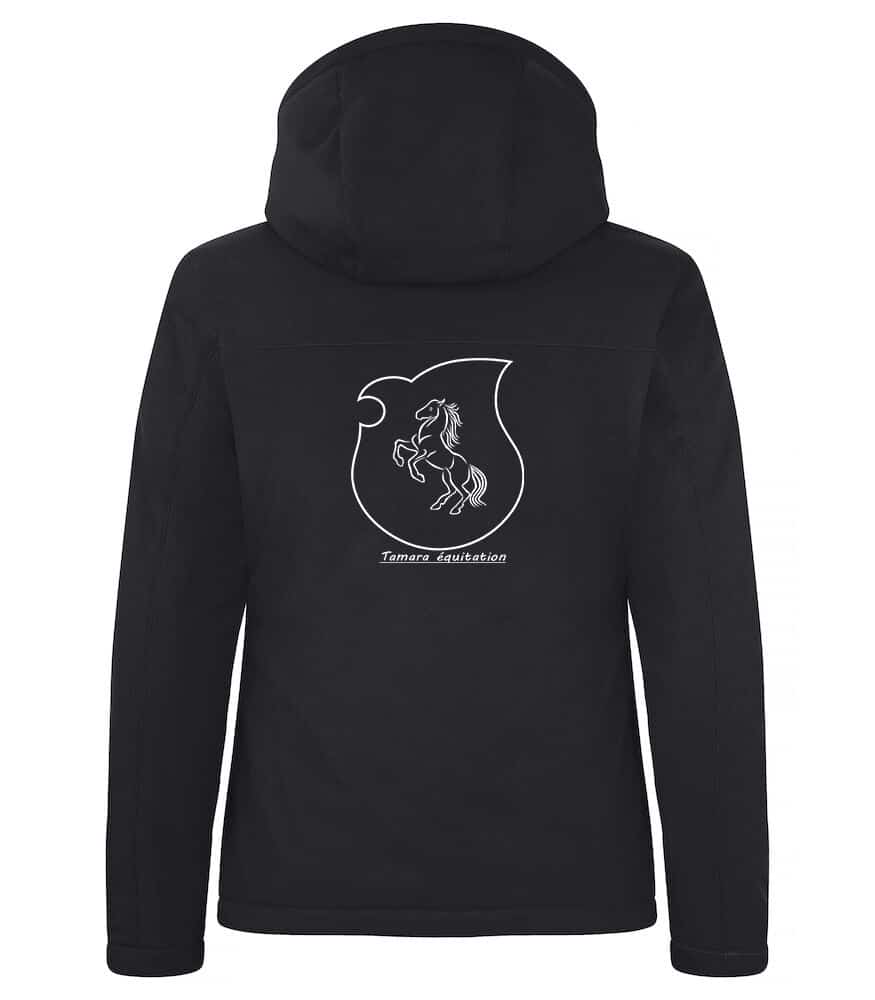 Softshell "PADDED'' (femme) - Tamara equitation – Noir - 020953 – Image 2
