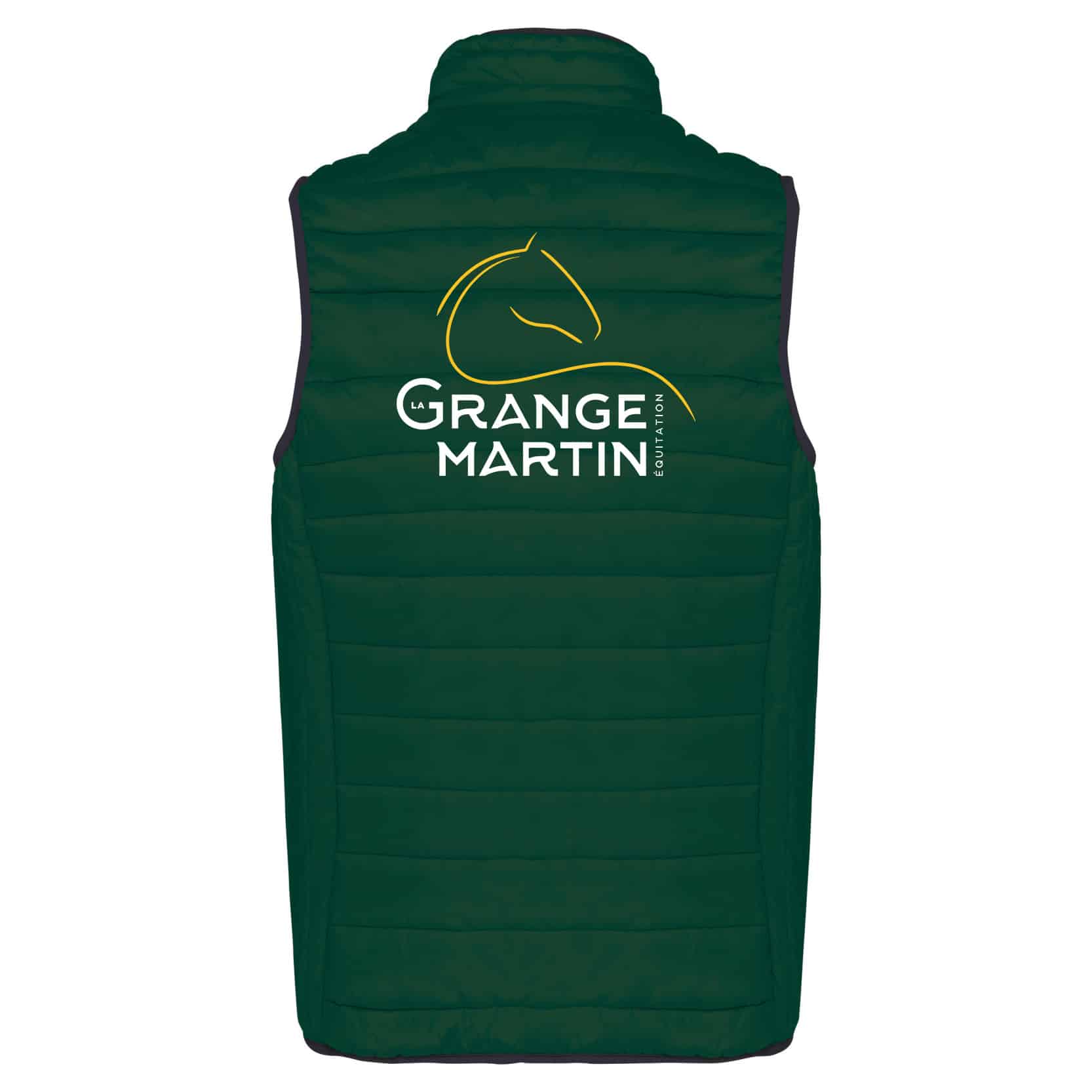 DOUDOUNE SANS MANCHES (homme) - La Grange Martin - Vert Foret - K6113 – Image 3