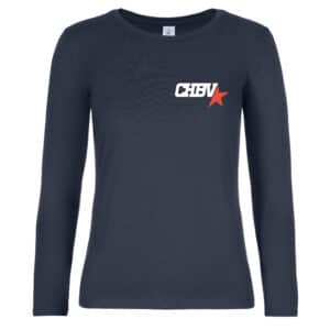 T-SHIRT manche longue (femme) - CHBV – Navy - BC08T