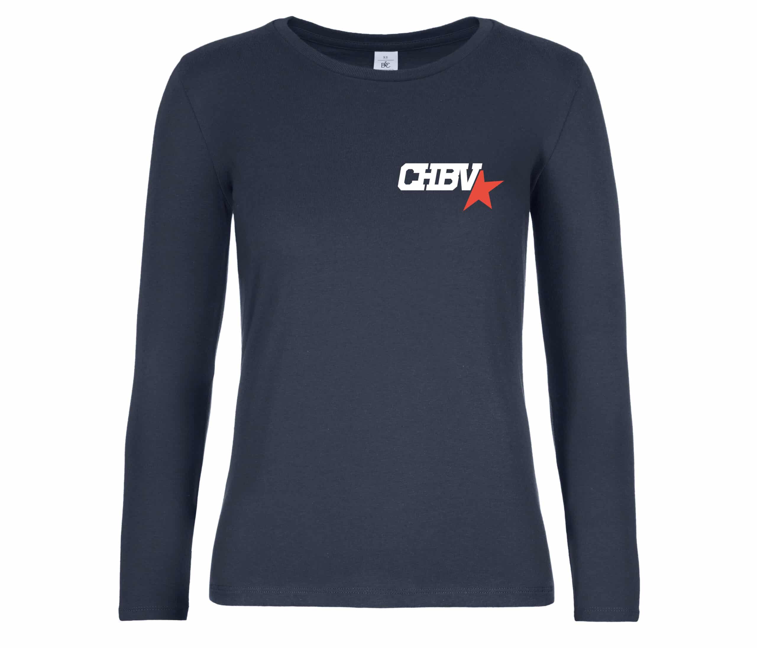 T-SHIRT manche longue (femme) - CHBV – Navy - BC08T