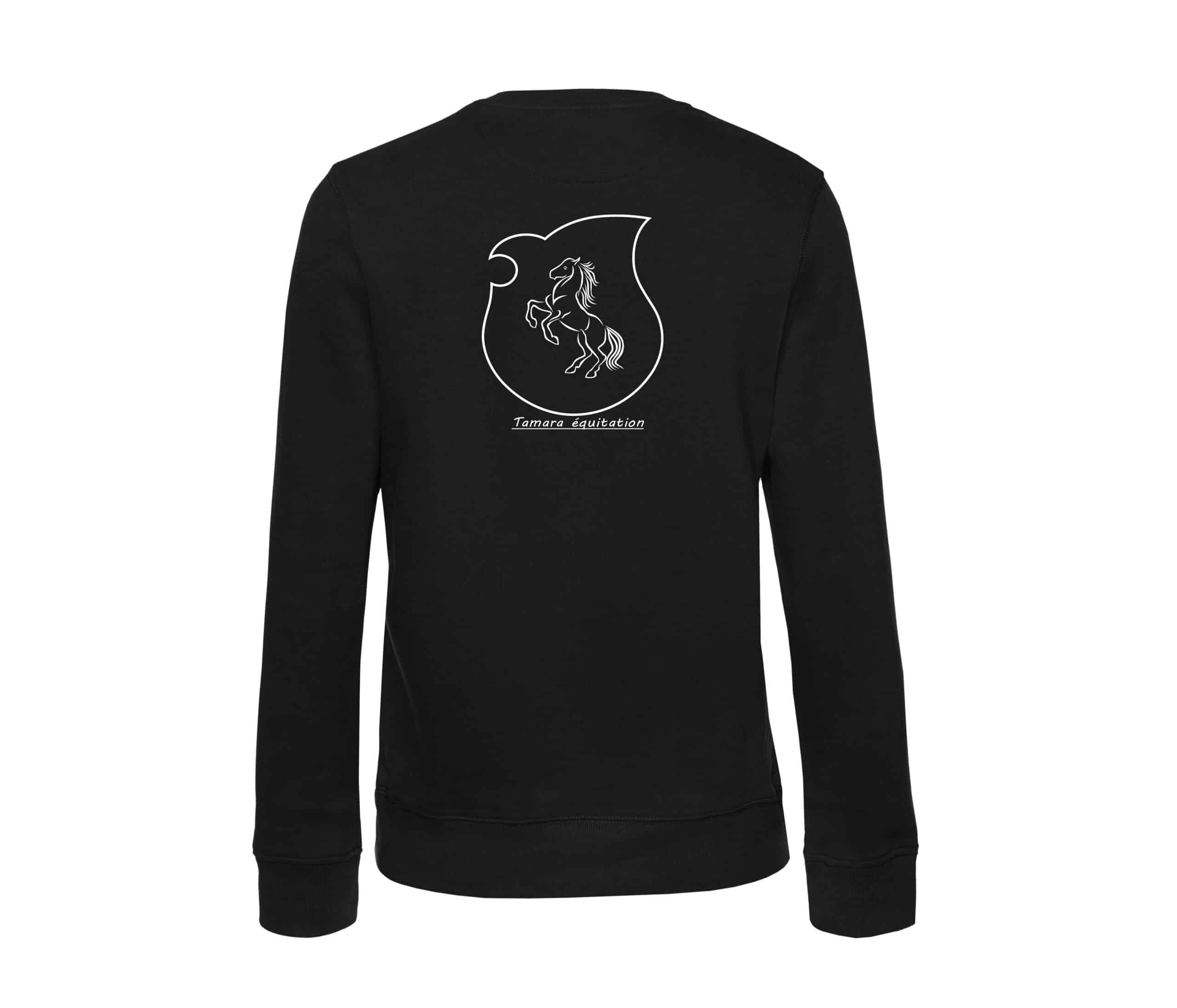 SWEAT COL ROND (enfant) - Tamara equitation - Noir - ID332K – Image 2