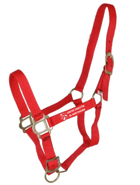 Licol + longe RIDING WORLD "Club" - Centre Equestre de Montmagny - Rouge - 510118