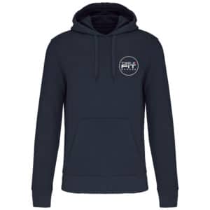 Sweat avec capuche et poche kangourou (enfant) - Two Fit Garage - Navy - K4029