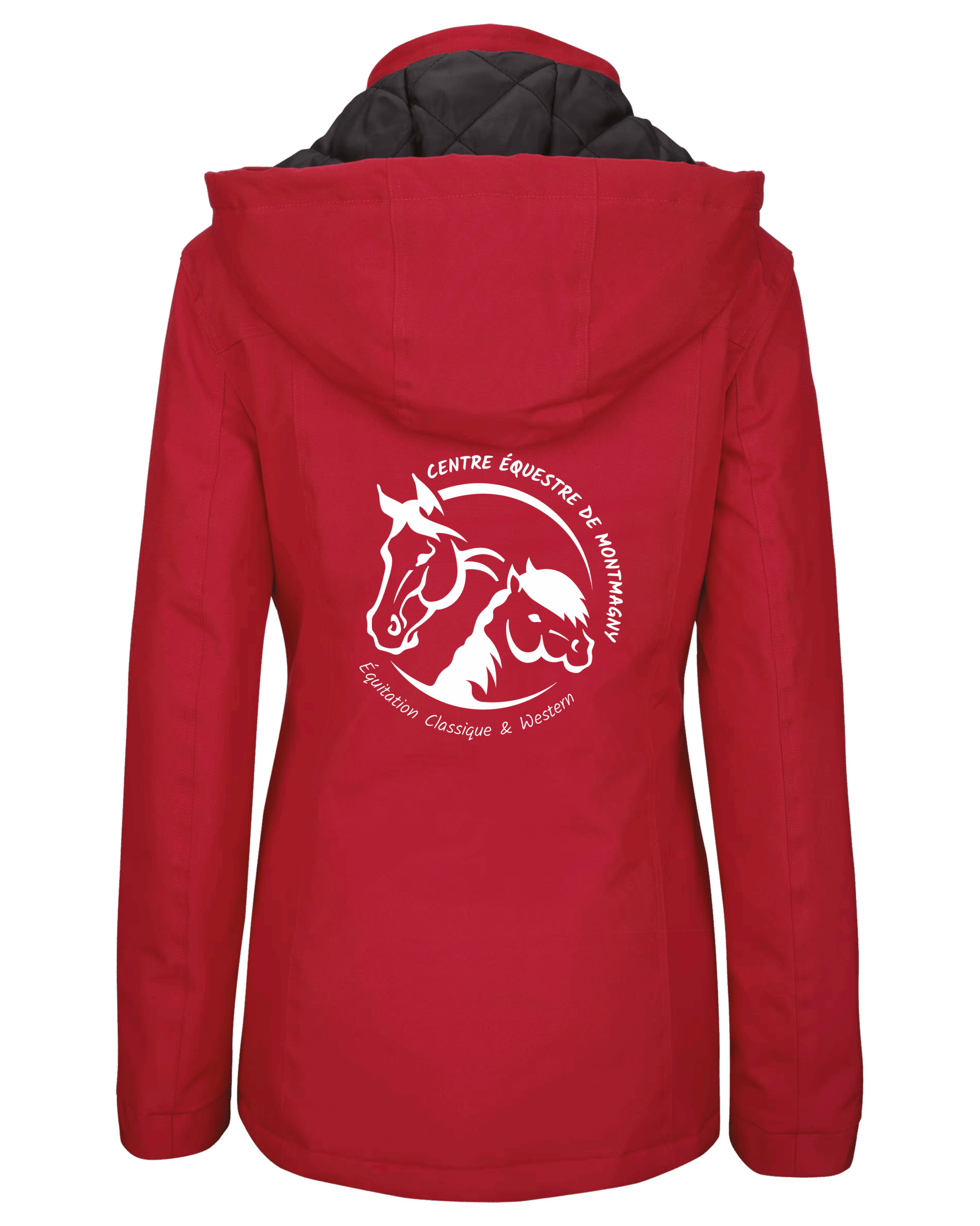 Parka (femme) - Centre Equestre de Montmagny - Rouge - K6108 – Image 3