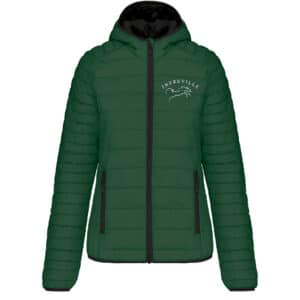 DOUDOUNE AVEC MANCHES ET CAPUCHE (femme) - Les écuries d'Infreville - Vert Foret - K6111
