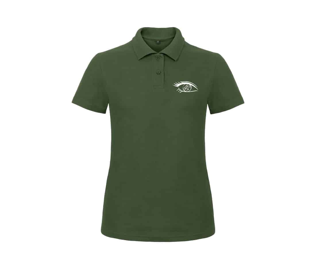 Polo premium (femme) - Confi'Danse Équine - Vert Foret - BCW463