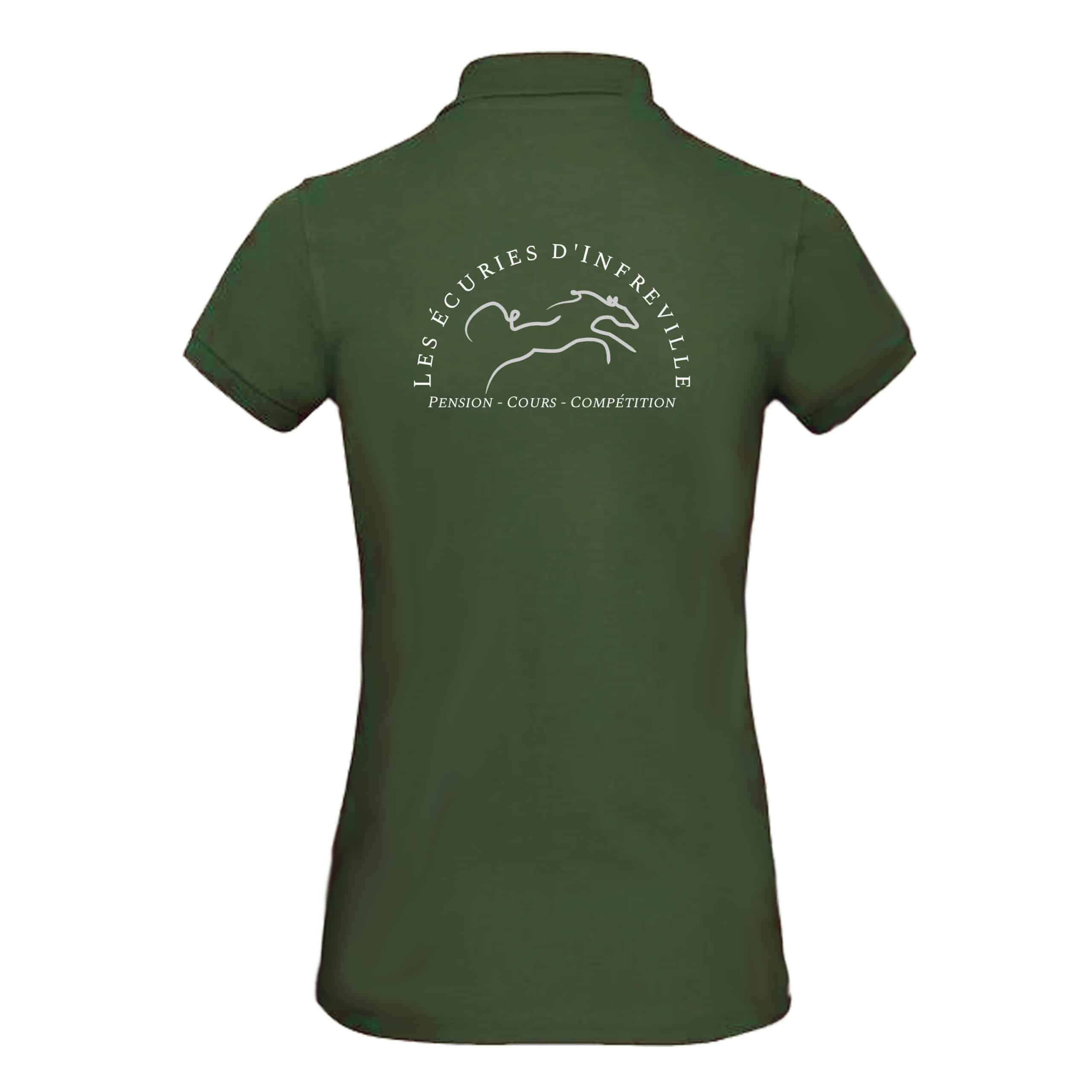 POLO (femme) - Les écuries d'Infreville - Vert Foret - BCI1F – Image 3