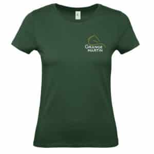 T-SHIRT (femme) - La Grange Martin - Vert Foret - BC04T