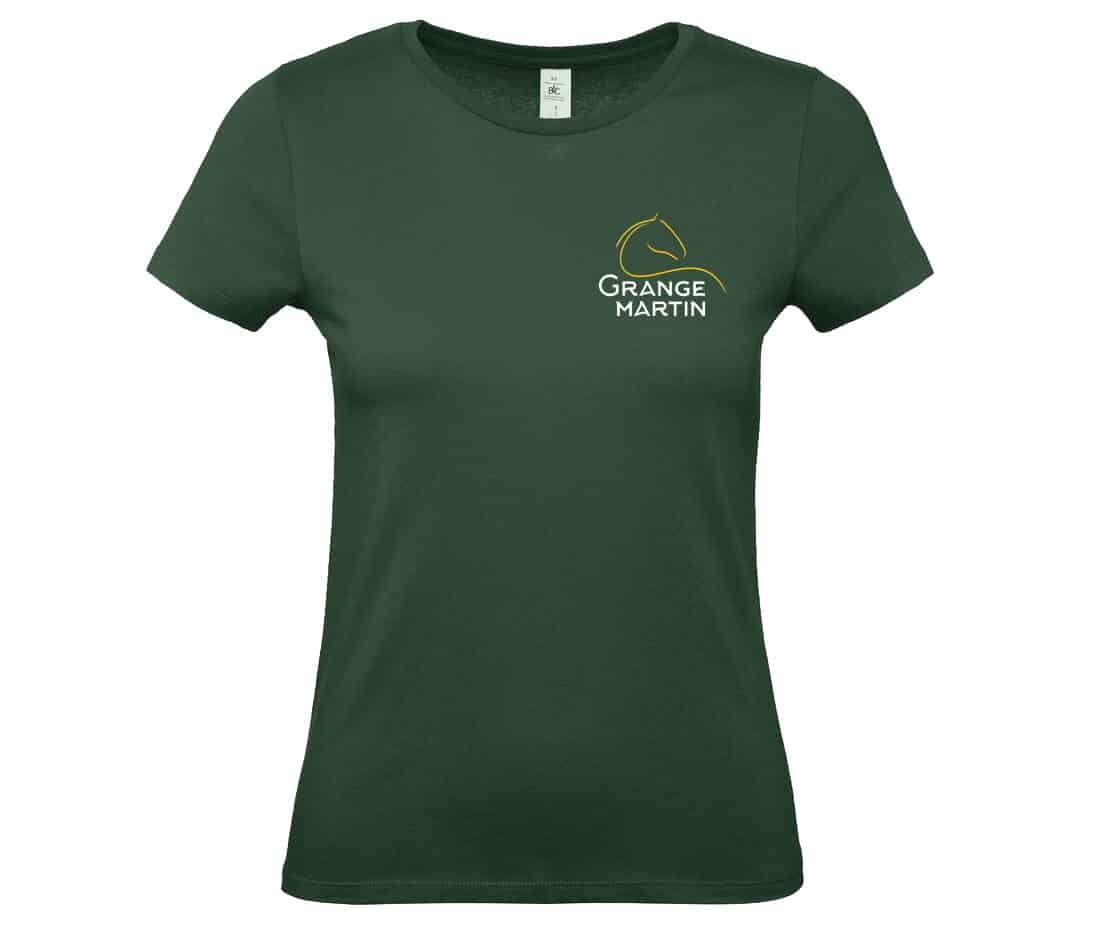 T-SHIRT (femme) - La Grange Martin - Vert Foret - BC04T