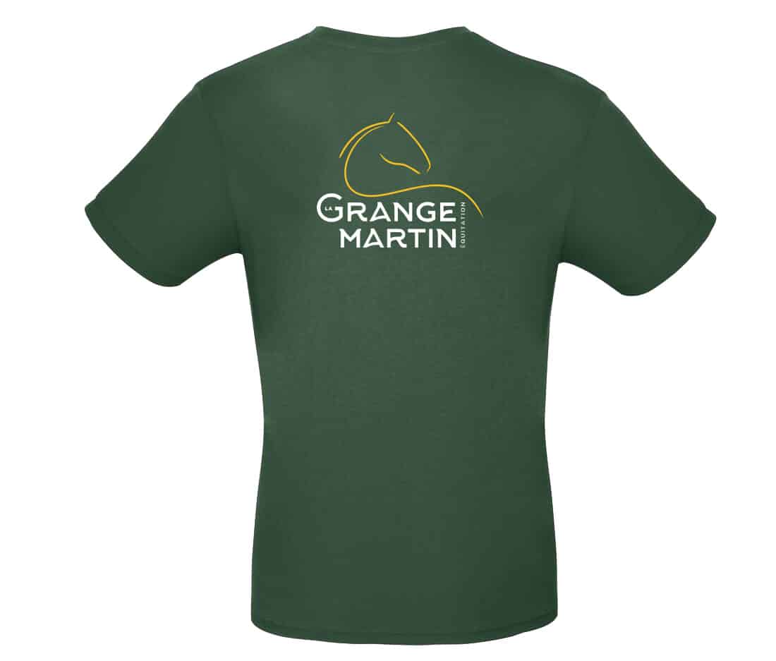 T-SHIRT (enfant) - La Grange Martin - Vert Foret - BC03TK – Image 3