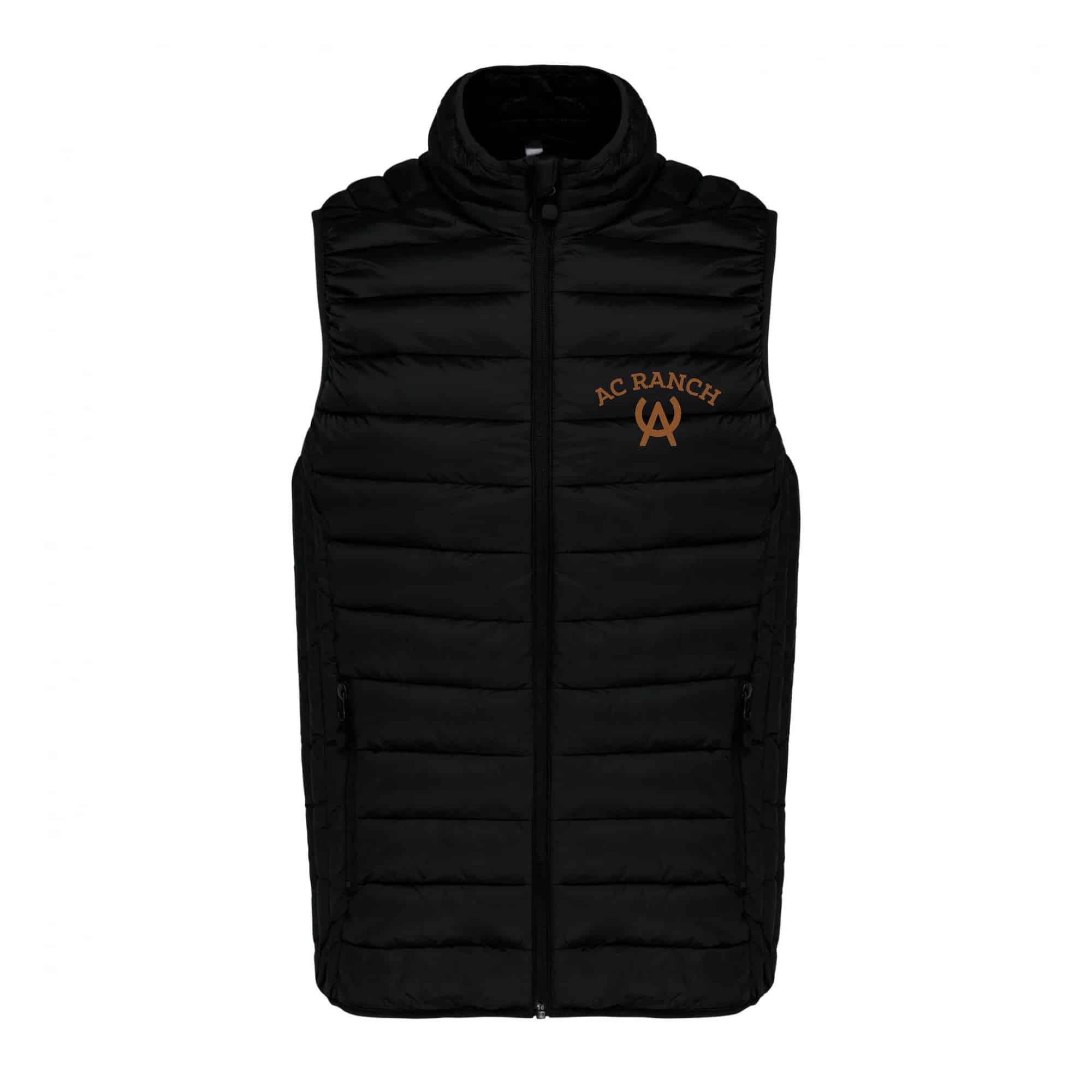 DOUDOUNE SANS MANCHES (homme) - AC Ranch - Noir - K6113