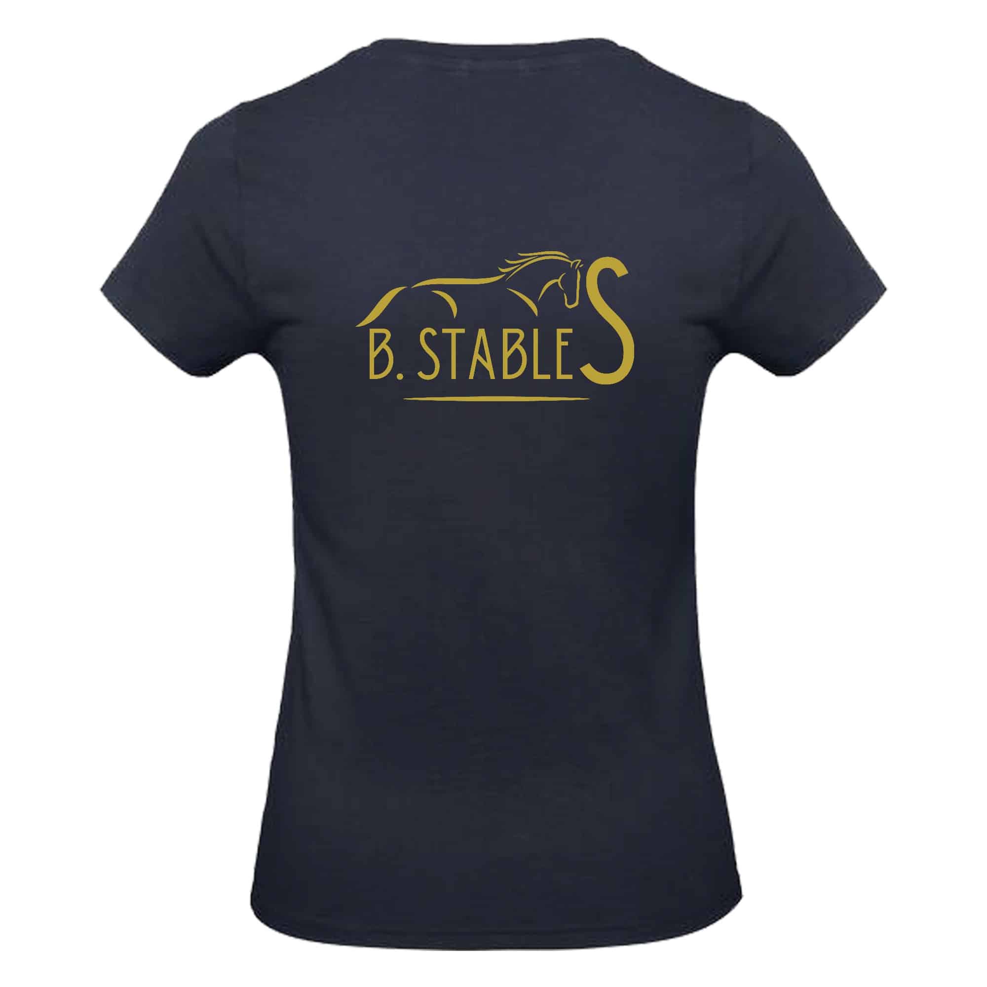 T-Shirt Bio Premium (femme) - B.Stables - Navy - BC049 – Image 3