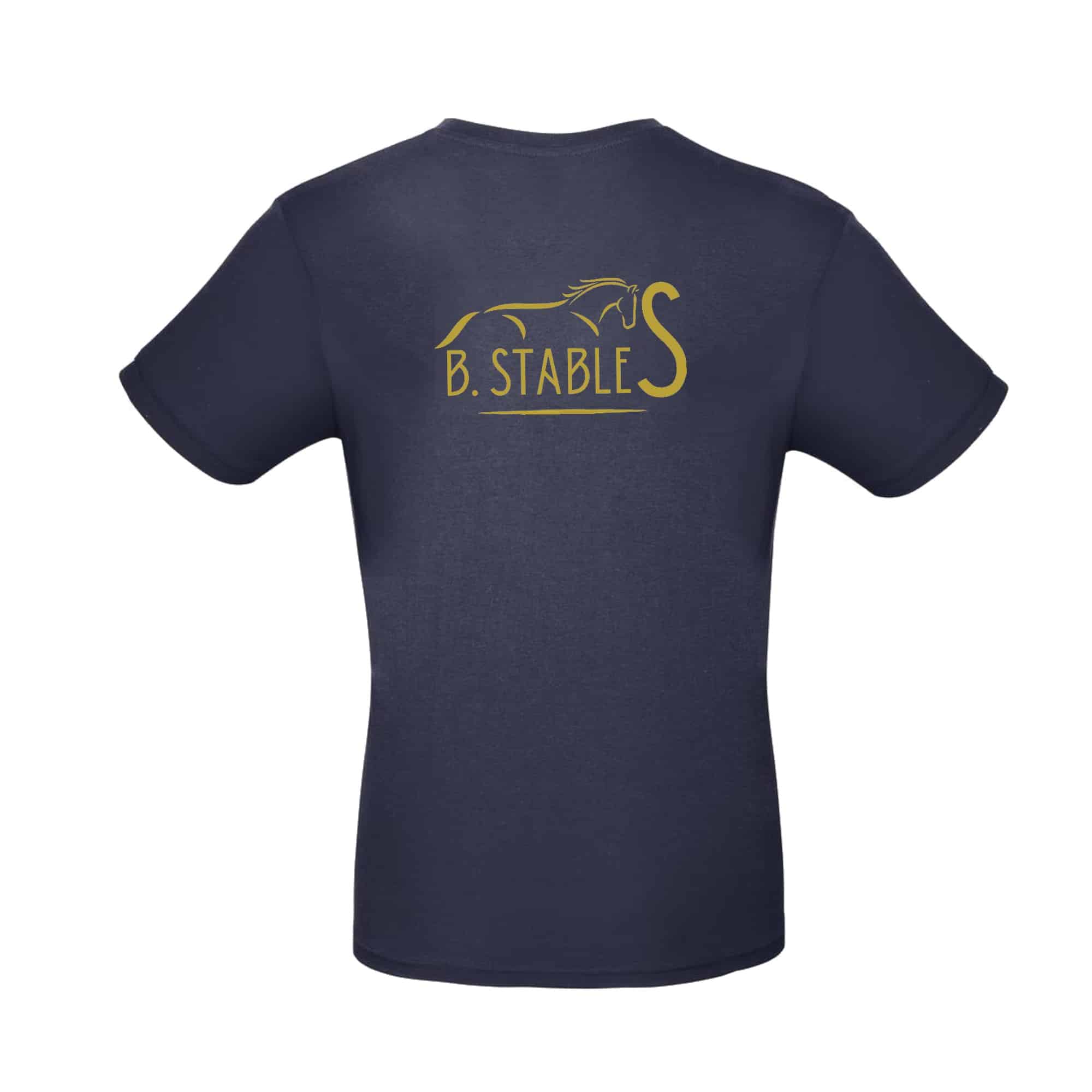 T-Shirt Bio Premium (homme) - B.Stables - Navy - BC048 – Image 3