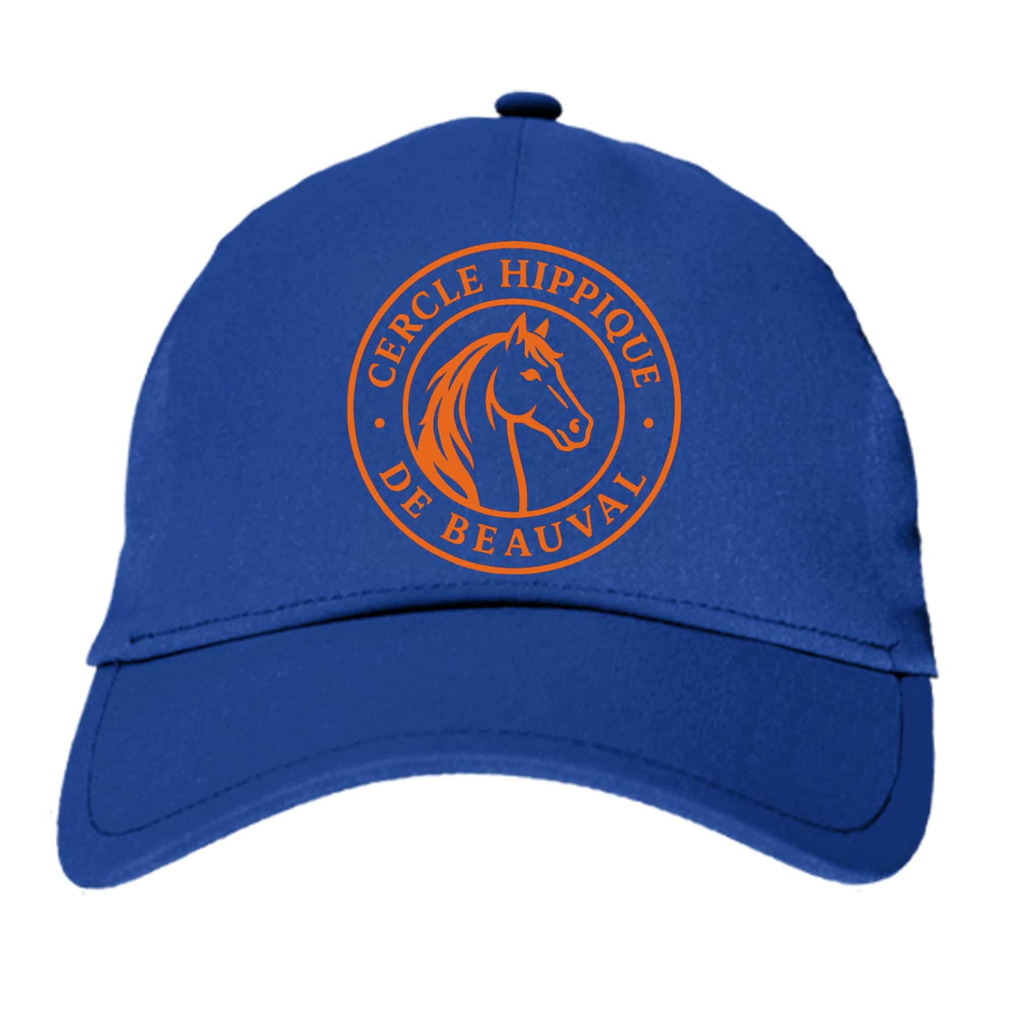 CASQUETTE - Association Cercle Hippique de Beauval - Bleu Roi - BF015