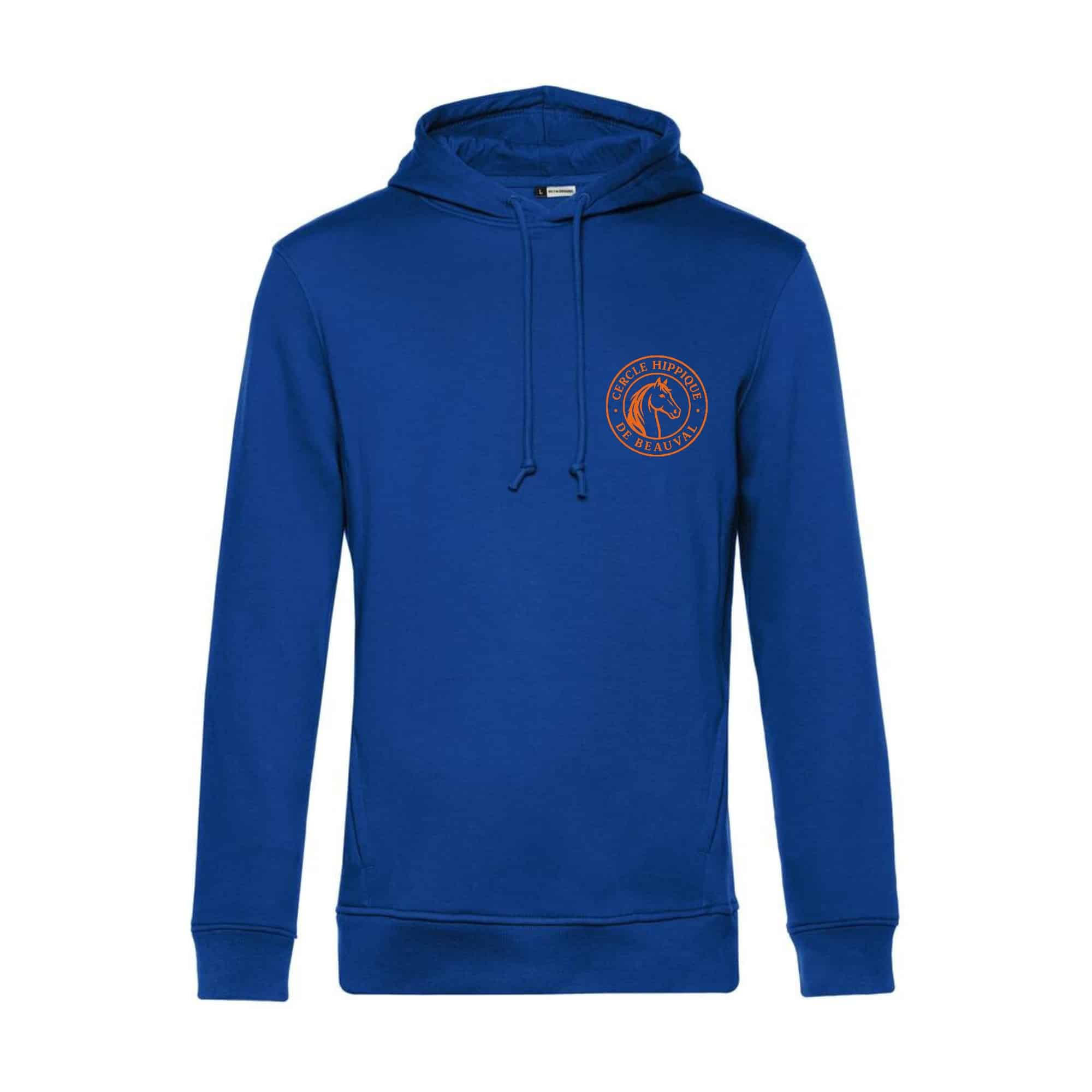 SWEAT A CAPUCHE (Unisex) - Association Cercle Hippique de Beauval - Royal Blue - BC510