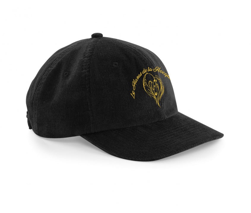 Casquette en velours héritage - Le haras de la Hocquerie – Noir - BF682