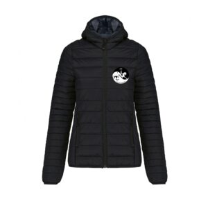 DOUDOUNE AVEC MANCHES ET CAPUCHE (femme) - AS Equitation - Noir - K6111