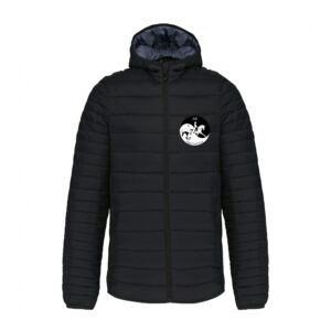 DOUDOUNE AVEC MANCHES ET CAPUCHE (homme) - AS Equitation - Noir - K6110