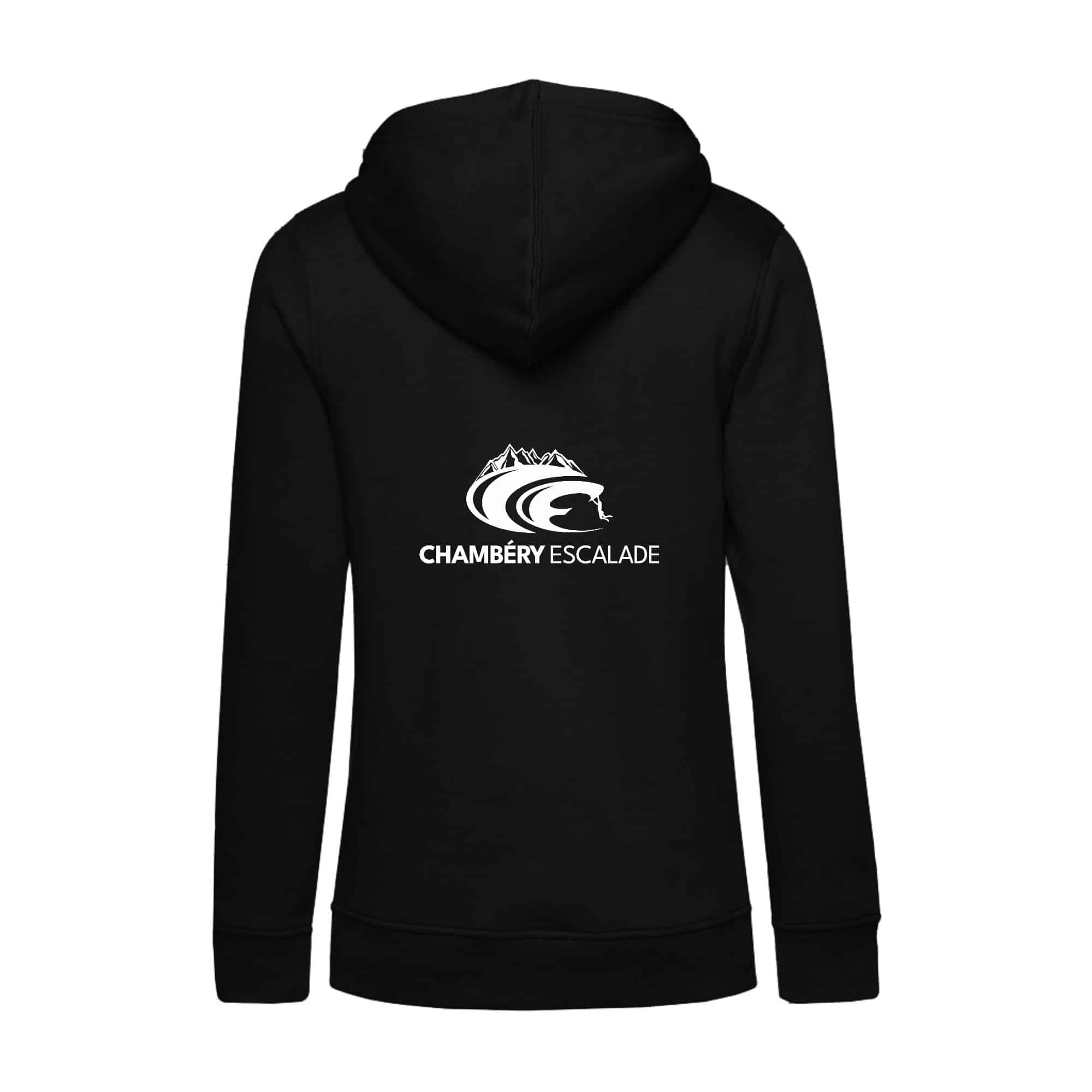 SWEAT A CAPUCHE (femme) – CHAMBERY ESCALADE - Noir - BCW34B – Image 3
