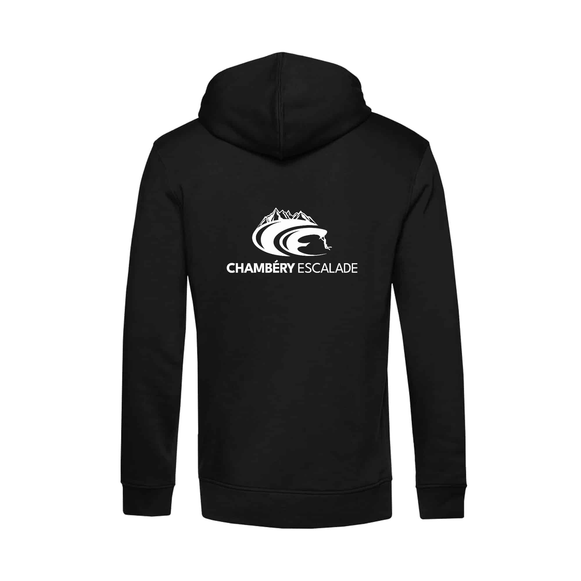 SWEAT A CAPUCHE (homme) - CHAMBERY ESCALADE - Noir - BCU33B – Image 3