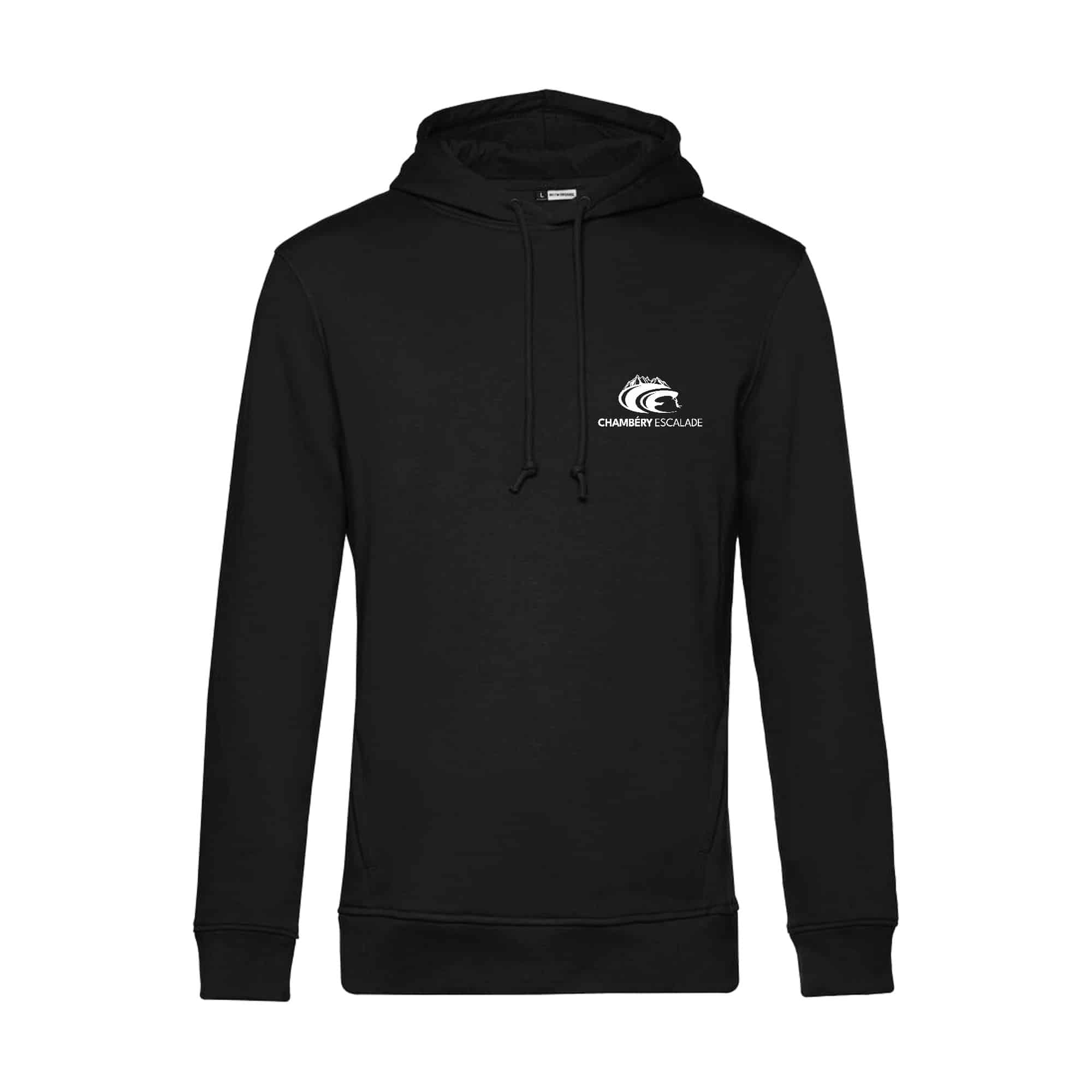 SWEAT A CAPUCHE (homme) - CHAMBERY ESCALADE - Noir - BCU33B