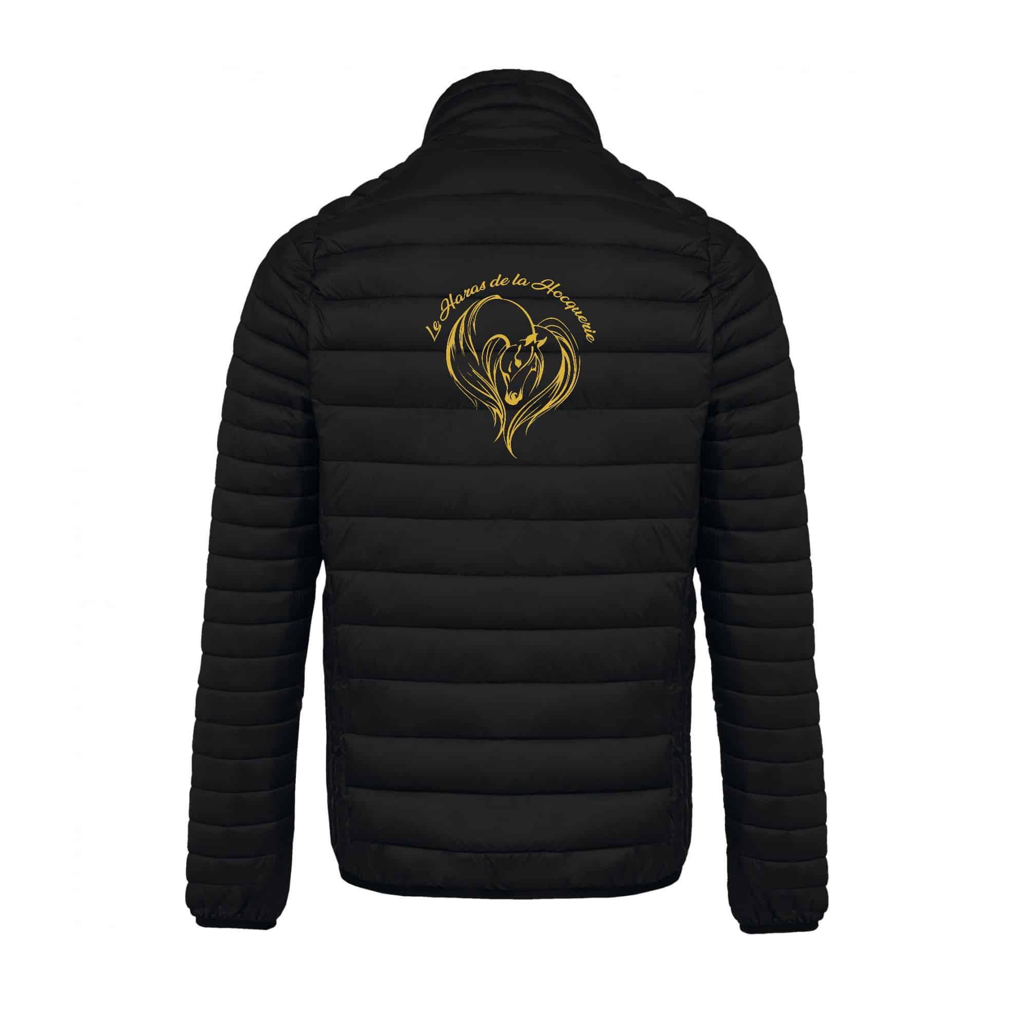 DOUDOUNE AVEC MANCHES (homme) - Le haras de la Hocquerie – Noir - K6120 – Image 3