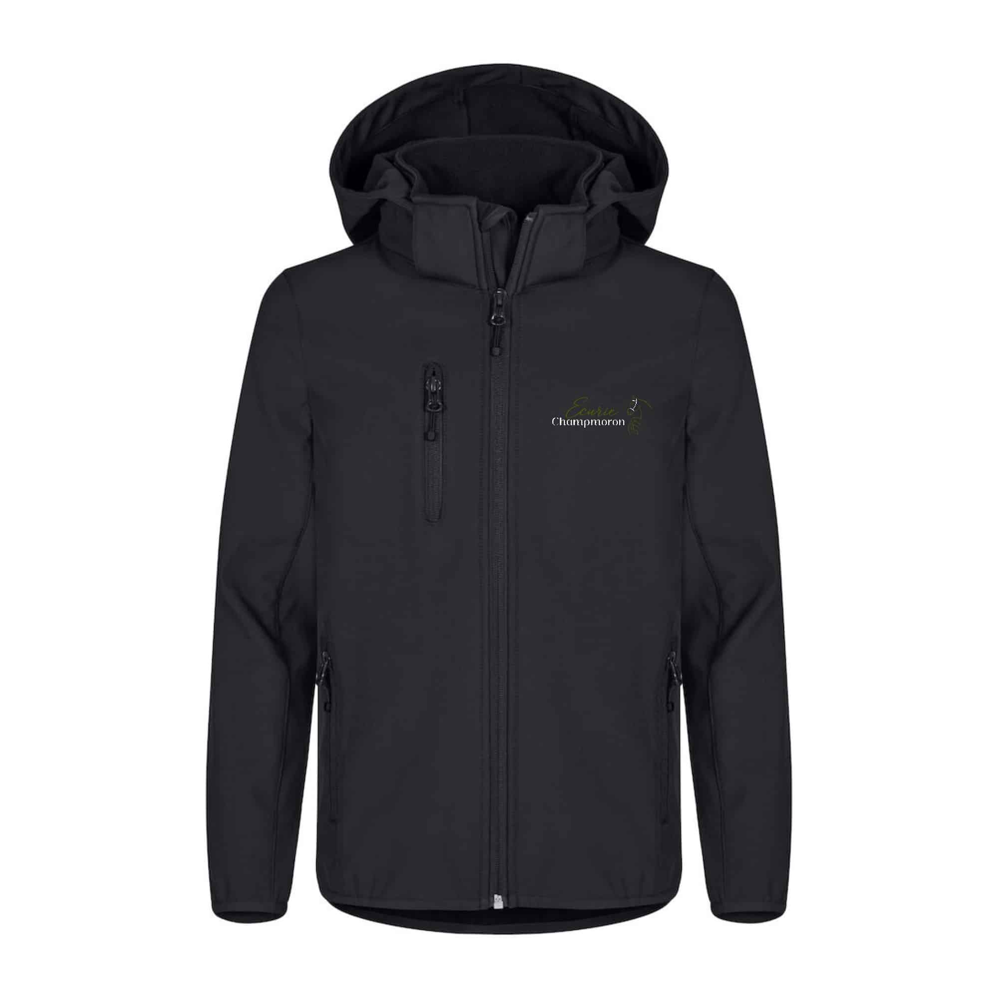SOFTSHELL "Classic" (enfant) - Ecurie Alexis Piolin - Noir - 0200909