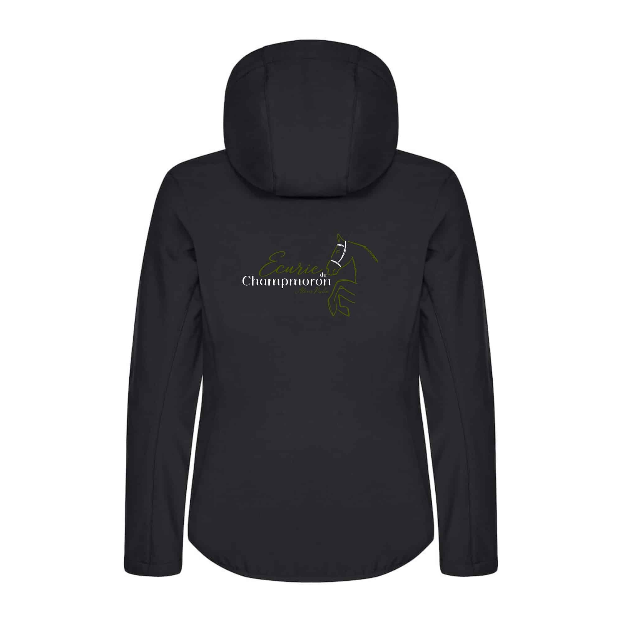 SOFTSHELL "Classic" (femme) - Ecurie Alexis Piolin - Noir - 0200917 – Image 3