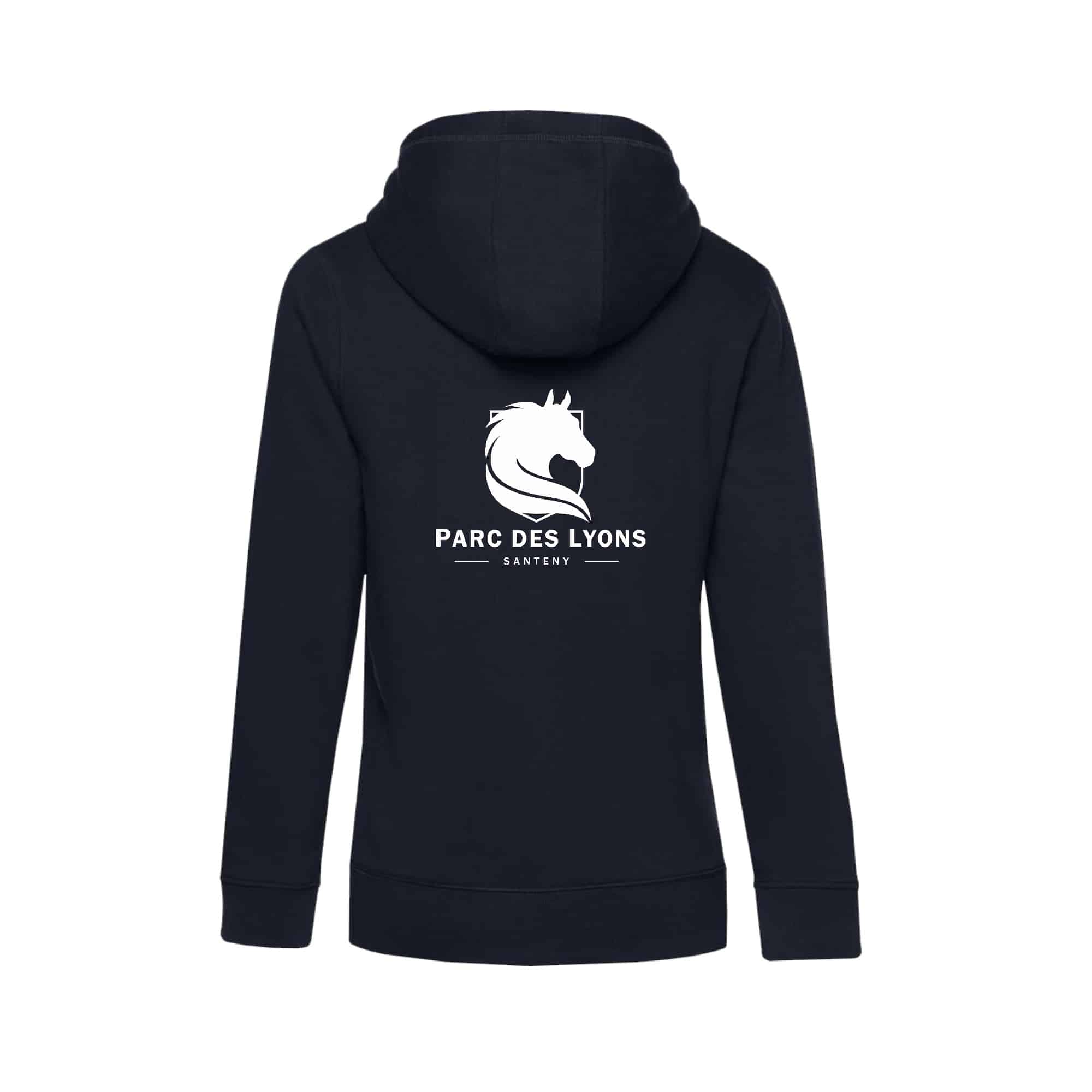 SWEAT ZIPPÉ (femme) - Ecurie du Parc des Lyons – Navy - BCW03Q – Image 3