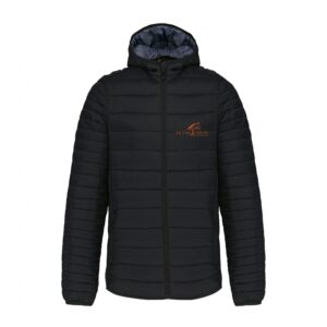 DOUDOUNE AVEC MANCHES ET CAPUCHE (homme) - Association le pied à l’étrier – Noir - K6110