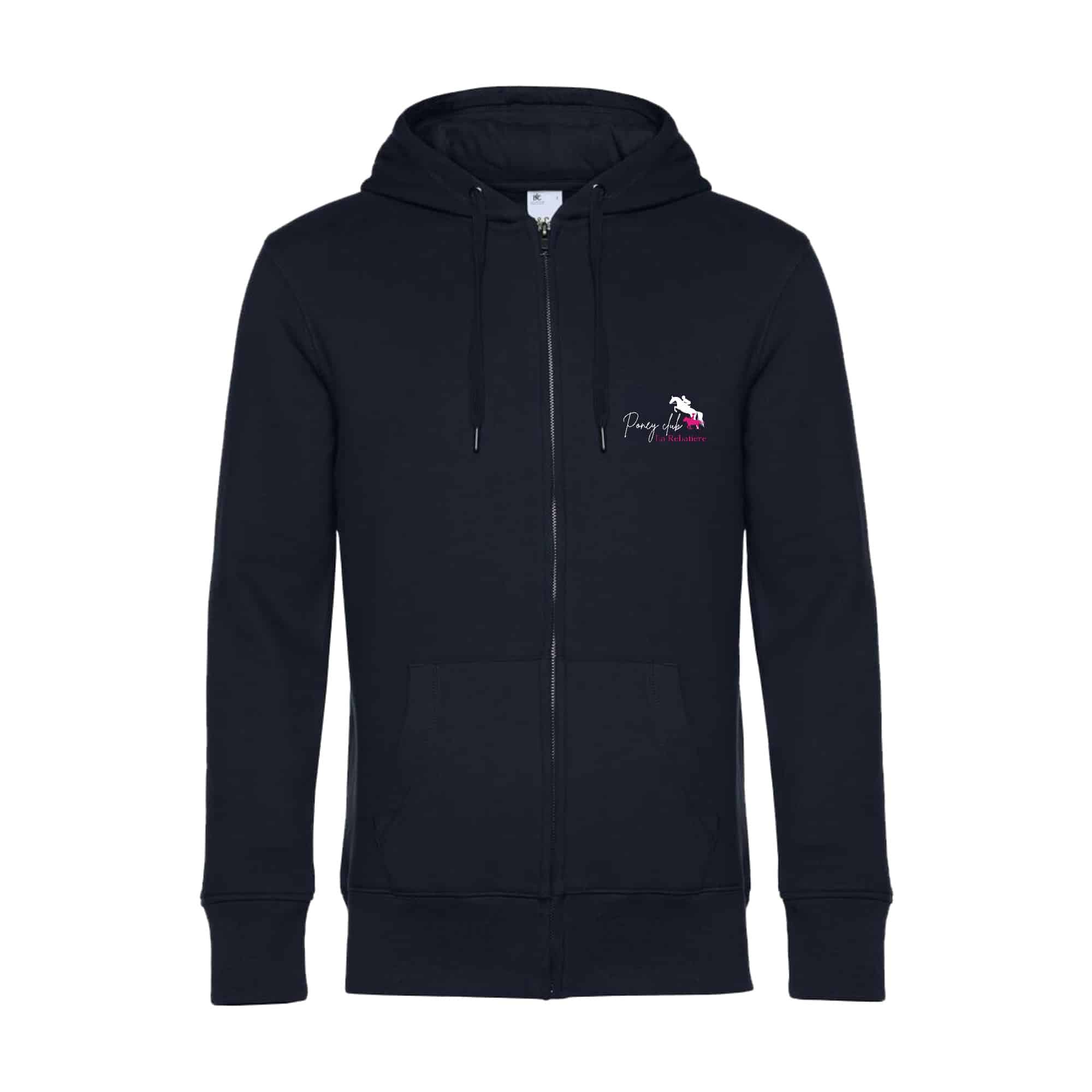 SWEAT ZIPPÉ (enfant) - Poney club la Rebatière – Navy - K455