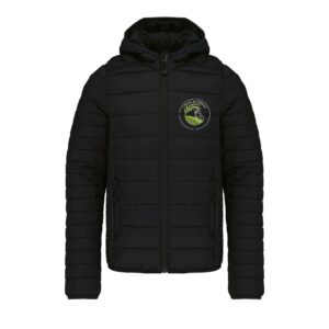 DOUDOUNE AVEC MANCHES ET CAPUCHE (enfant) - L’Ecrin du Cheval - Noir - K6112