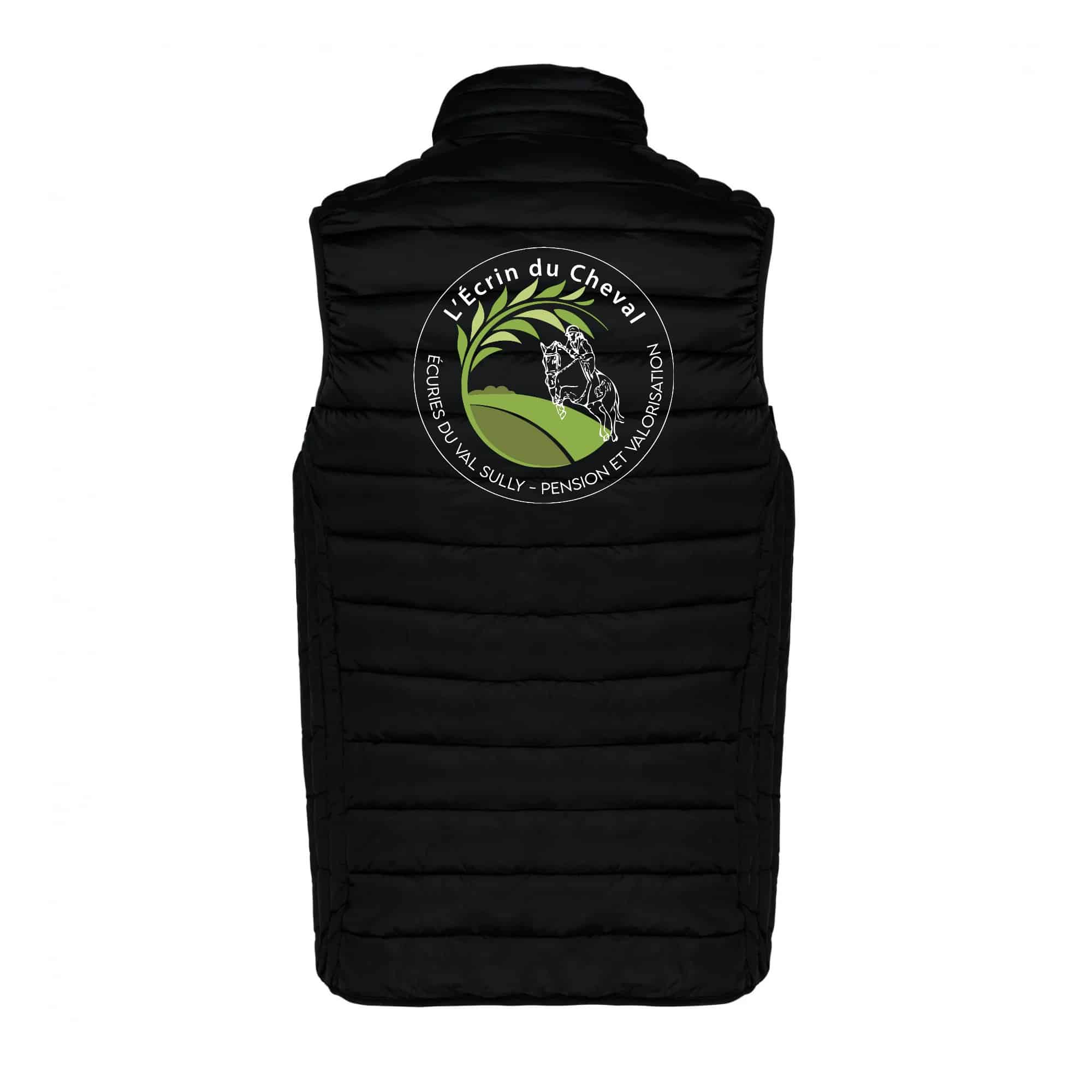 DOUDOUNE SANS MANCHES (enfant) - L’Ecrin du Cheval - Noir - K6115 – Image 3