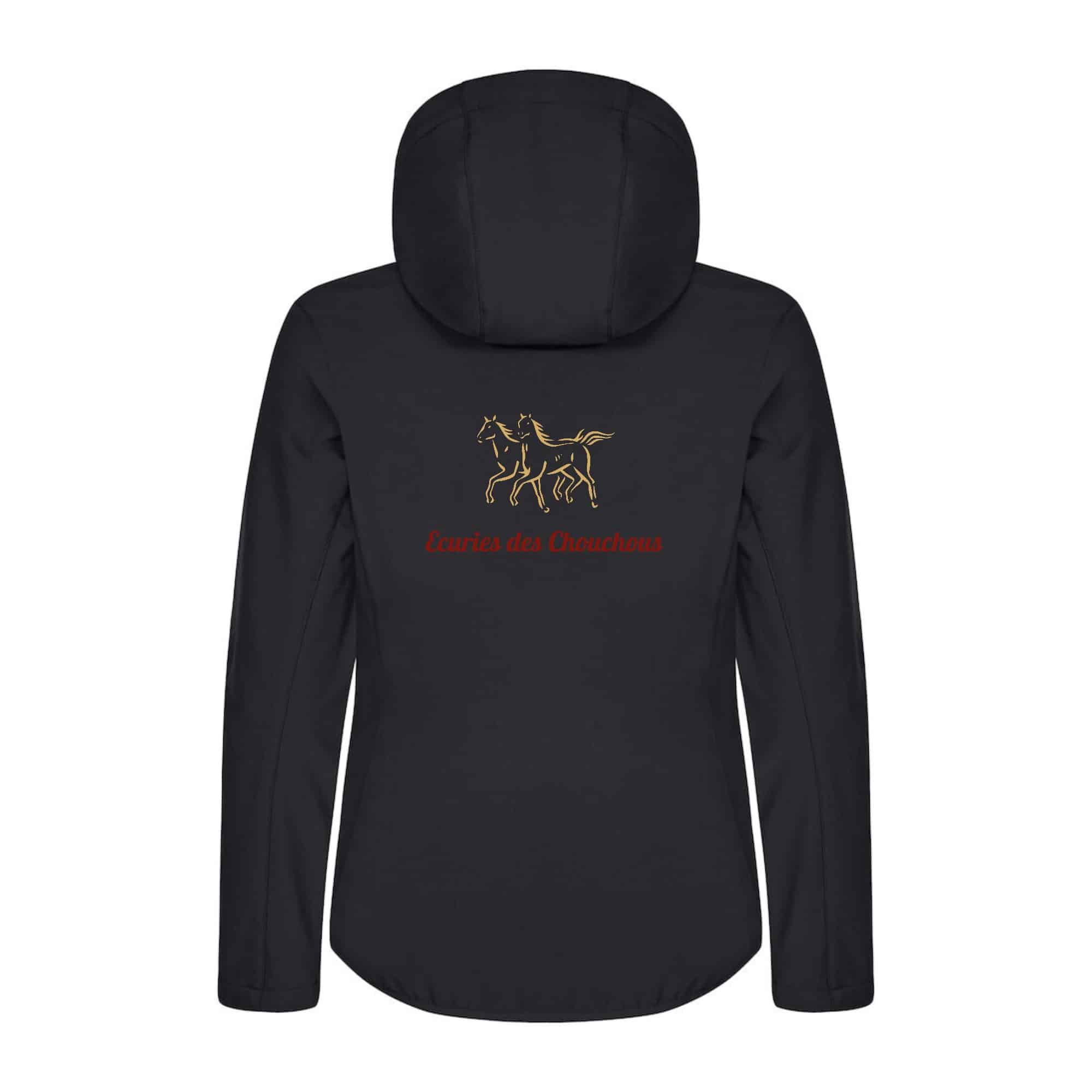 SOFTSHELL "Classic" (femme) - Ecuries Des Chouchous - Noir - 0200917 – Image 3
