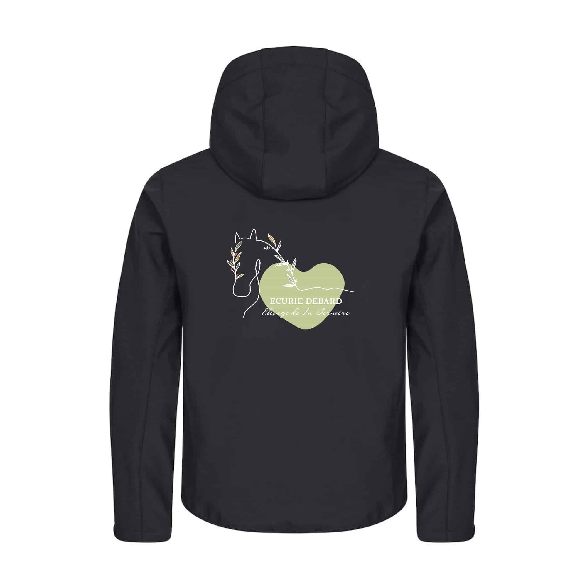 SOFTSHELL "Classic" (homme) - Ecurie Debard - Noir - 0200912 – Image 3