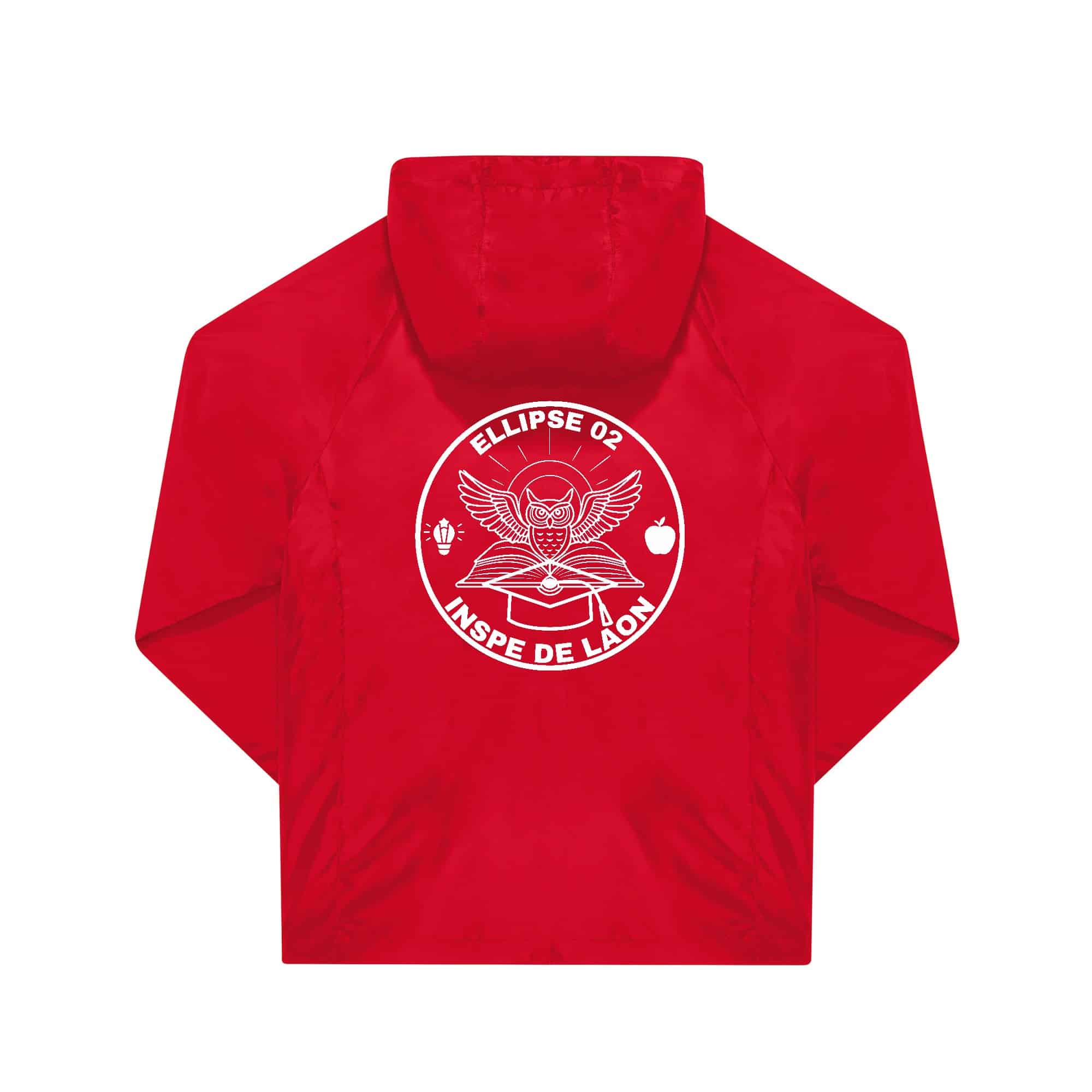 COUPE-VENT (unisexe) - Ellipse 02 - Rouge - BC630 – Image 3