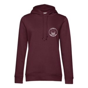 SWEAT A CAPUCHE (femme) – Ellipse 02 - Bordeaux - BCW34B