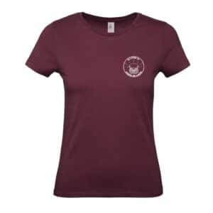 T-SHIRT (femme) - Ellipse 02 - Bordeaux - BC04T