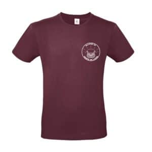 T-SHIRT (homme) - Ellipse 02 - Bordeaux - BC03T