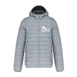 DOUDOUNE AVEC MANCHES ET CAPUCHE (homme) - Écuries de la Ville au Bois - Gris chiné - K6110