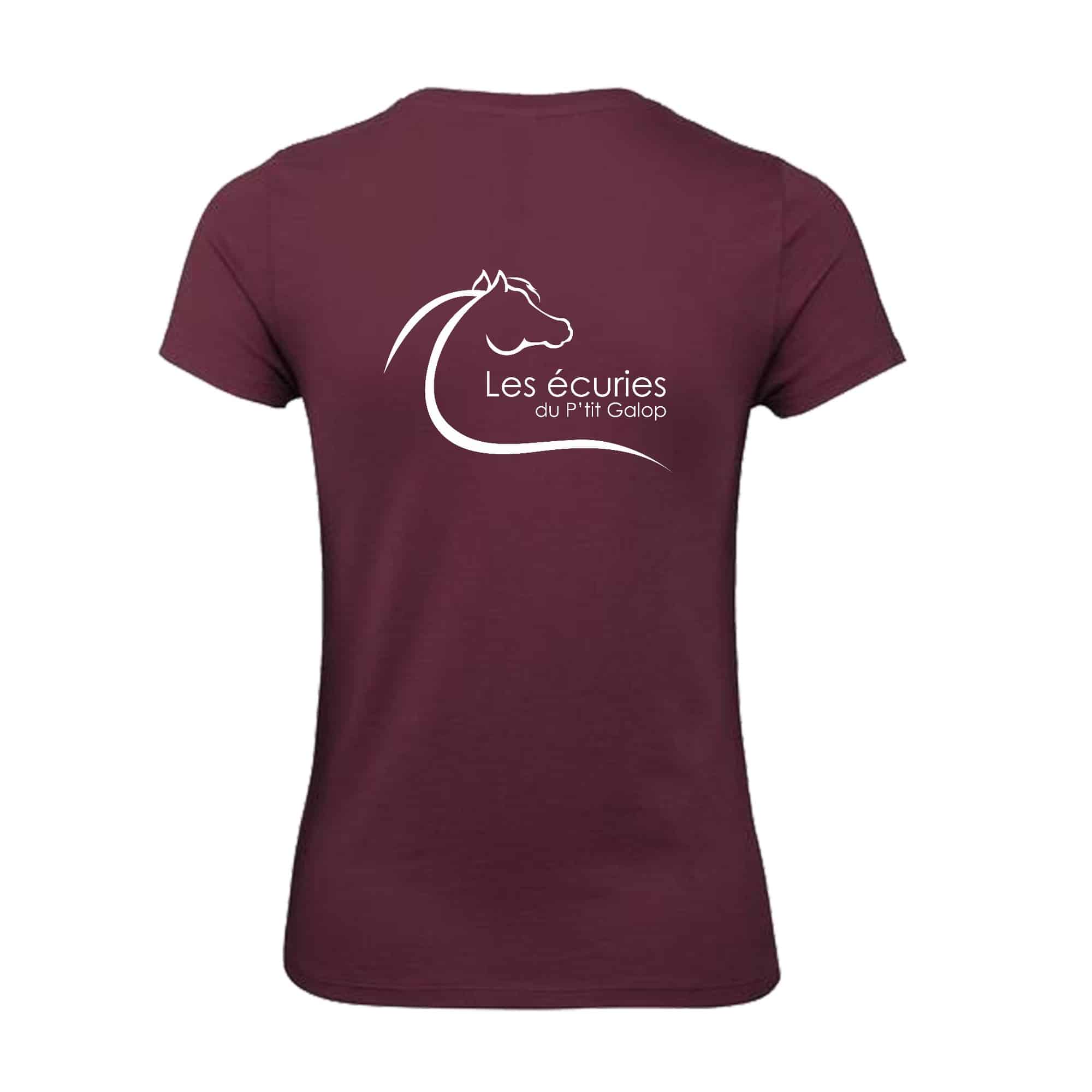 T-SHIRT (femme) - Les Ecuries du P'tit Galop - BC04T – Image 5