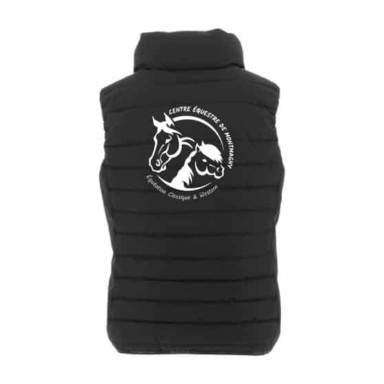 Gilet Paddock Sports Longueil (Adulte) - Centre Equestre de Montmagny - Noir - 978629 – Image 2