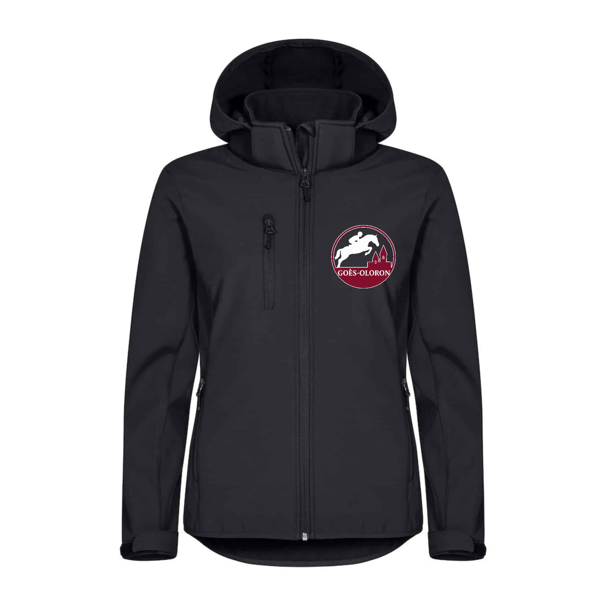 SOFTSHELL "Classic" (femme) - Les Écuries de Goes Oloron - Noir - 0200917