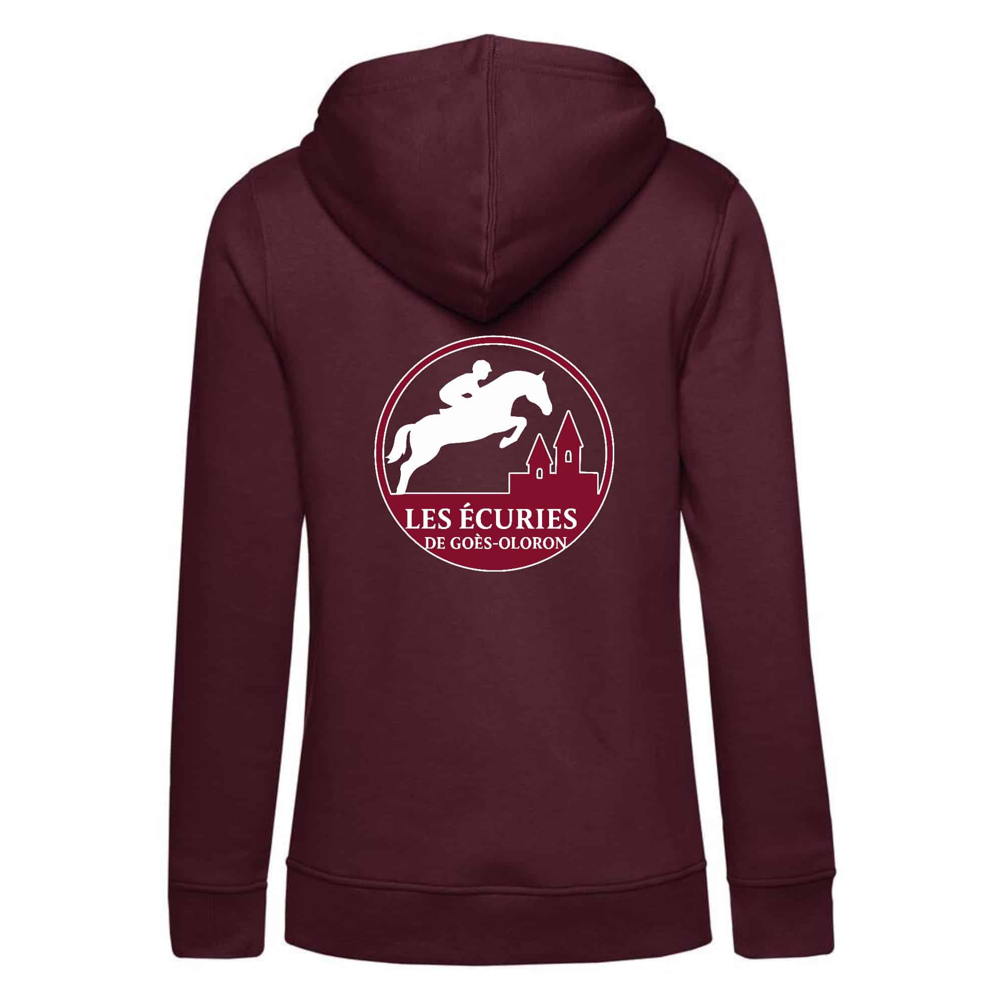 SWEAT A CAPUCHE (femme) – Les Écuries de Goes Oloron - Bordeaux - BCW34B – Image 3
