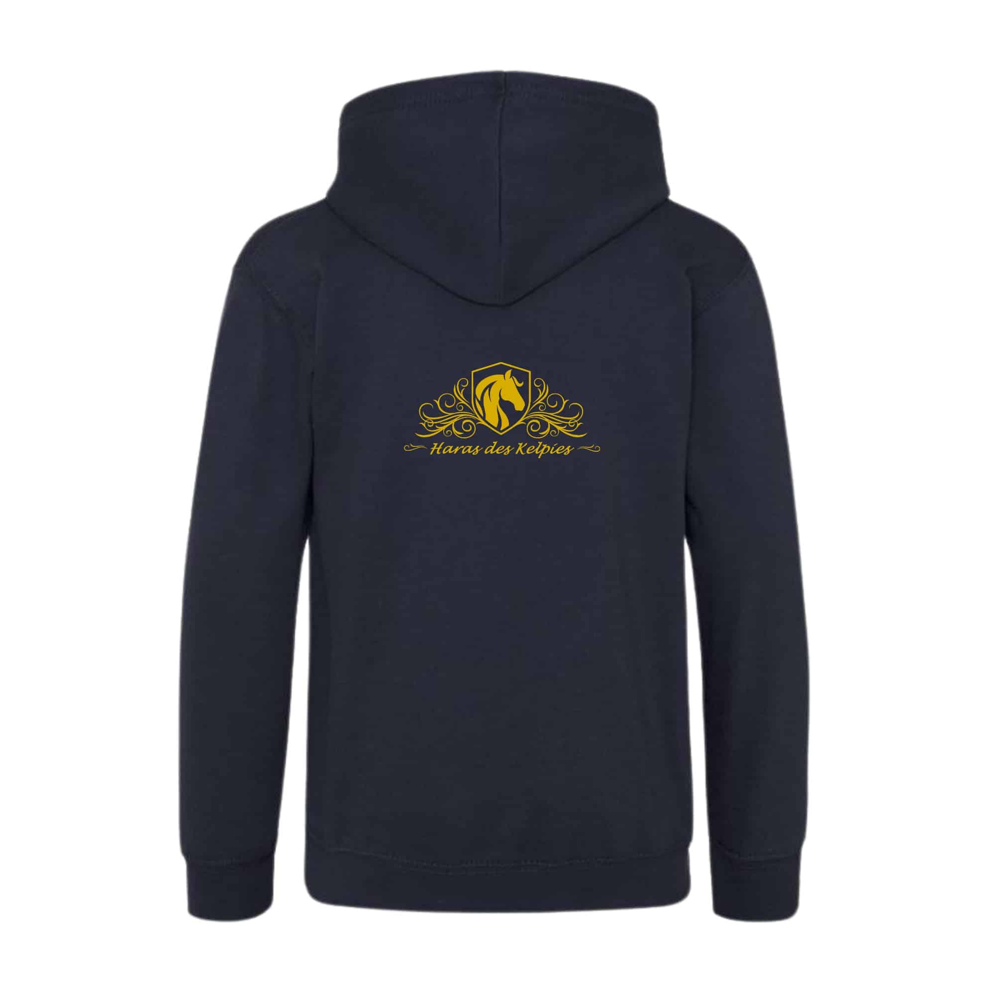 SWEAT A CAPUCHE (enfant) - Haras des Kelpies - Navy - K477 – Image 2