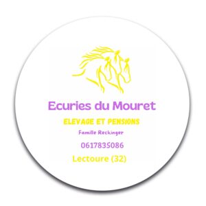 STICKER ROND - Scea écuries du mouret - STI001